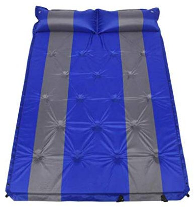 WANGLXST Schlafmatte, wasserdicht Leichtgewicht für 2 Personen Aufblasbare Außenluftmatratze Selbstaufblasende Kompaktschaum Camping Isomatte, Green, 75.6 * 51.9 * 1.38inches