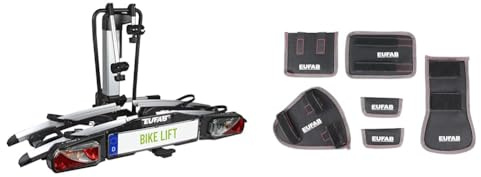 EUFAB 11535 Heckträger Bike Lift, für E-Bikes geeignet + EUFAB 11242 Fahrradtransportschutz 6-tlg