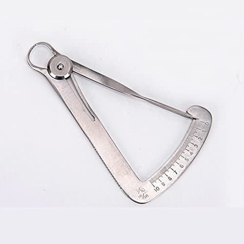 WZCXYX Calibrador De Calibrador De Calibrador Dental Herramientas Dentales Calibrador Dental para Herramienta De Laboratorio Dental De Metal/Cera(Size:Multa)