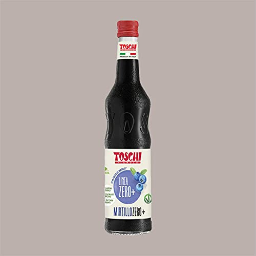 Lucgel Sciroppo Mirtillo Zero+ Calorie Senza Zucchero TOSCHI per Gelato Granita Cocktail - 740 gr -
