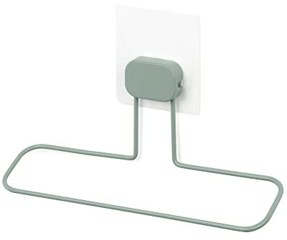 Compactor GRENA Portasciugamani Autoadesivo, 25.5x16x7(h) cm, Verde, Metallo Rivestito a Polvere