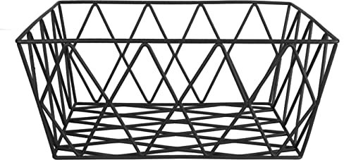 Kleine Wolke Korb Slack, Farbe: Schwarz, Material: Metall, Größe: Länge 19 cm, Breite 28 cm, Höhe 12 cm
