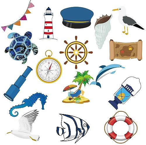 25 Pcs Turtle Car Magnets Cruise Door Magnet Flip Flop Boat Anchor Decorations Magnetic Fridge Magnet