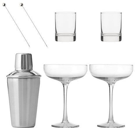 Ravenhead Entertain Martini Cocktail Set with 2 Glasses