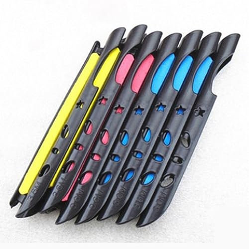 Happyyami 10stücke Kunststoff Angelwickelplatten Zum Anklipsen Von Angelschnurhalter Angelzubehör Zufällige Farbe