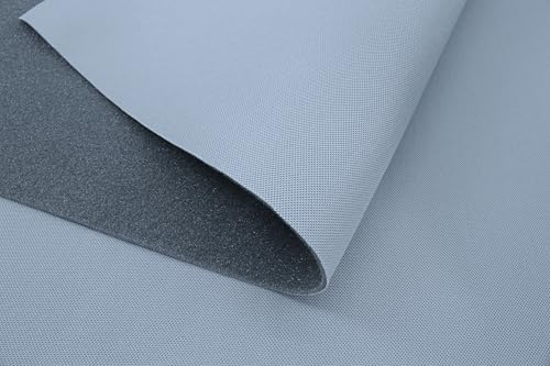 Dachhimmel Stoff Meterware 100x180cm Hellgrau 3mm Reparatur Autohimmelstoff Himmelstoff Auto Caravan Boot (Hellgrau)