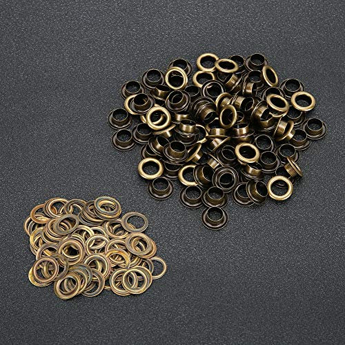 Fdit Remaches Huecos Ojal Bronce Bricolaje Botón De Ojo De Aire Productos Para Agujeros De Zapatos Cuero 100 Piezas 8 Mm Papel Plásticos Mini Ojal Ojal Pequeño Remaches Sólidos, Fdit8gkfr7i0vz