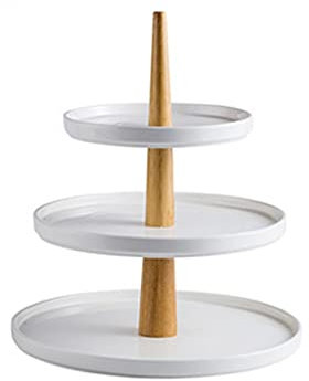 Frutero Soporte for magdalenas de 3 niveles con platos Plato de frutas Mesa de postre Soporte for pasteles de múltiples capas Plato de postre Plato de frutas secas Bandeja de dulces Plato de frutas (