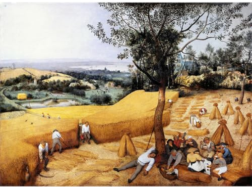 MISITU 2000 Teile Puzzle für Erwachsene Kunst Puzzle Gemälde von Pieter Bruegel Die Erntehelfer Erwachsenen Puzzles
