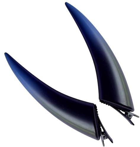 Uhngw Haarspangen mit Teufelshörnern,Haarnadeln mit Teufelshörnern,Teufel Kostüm Damen Dämon Vampir Kopfschmuck - Halloween Cosplay Kostüm Kopfbedeckung Zubehör, Gothic Devil Horns Haarnadel, Gothic