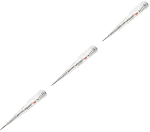 HOMSFOU 3st Induktiver Prüfstift Kontaktspannungsprüfer Schraubendreher Mit Spannungsmessung Schaltungstester Elektronik Schraubendreher Drahttester Elektrowerkzeug Detektor Prüfsonde Led
