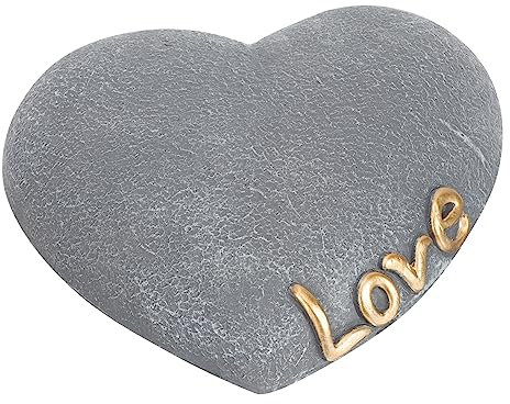 Milisten Pet Memorial Stone Herzform Grabstein Für Hunde Wetterfester Gedenkstein Mit Für Foto Einzigartige Grabdekoration Für Garten Und Zuhause