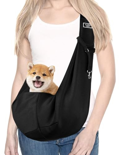 DBALL Hundetasche Reversibel Tragetasche Hund (Bis zu 16.5lbs) Hundetragetasche mit Seitliche Aufbewahrungstasche Hunde Tragetasche für Klein Hund Katze für Spaziergänge