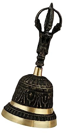 HAWILLOSCH Tischglocke Metall Buddhismus Handglocke Für Dekoration Retro Handglocke Glockendekor Für Haus Und Party