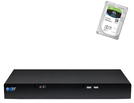 GW Security 12MP 4K 32 Channel NVR TAA & NDAA Compliant Network Video Recorder with Free Mobile App, 24TB Storage Capacity, No Monthly Fees (GW6832N 8TB HDD)