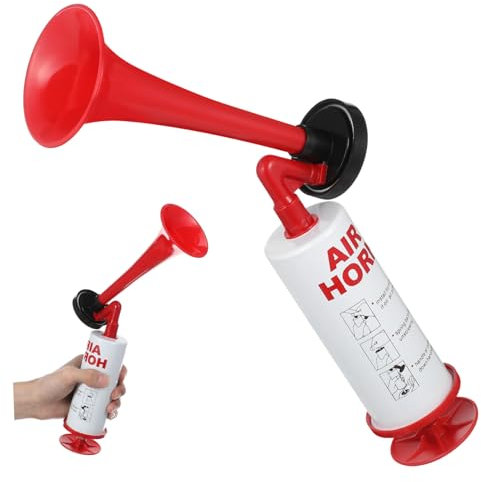 Abaodam Hand Air Horn Aus Robustem Kunststoff Und Metall Lauter Tröten-Sound Für Fußball-Party Kompakt Tragbar Einfache Bedienung Perfektes Fanspiel-zubehör Für Sportevents Und Feiern