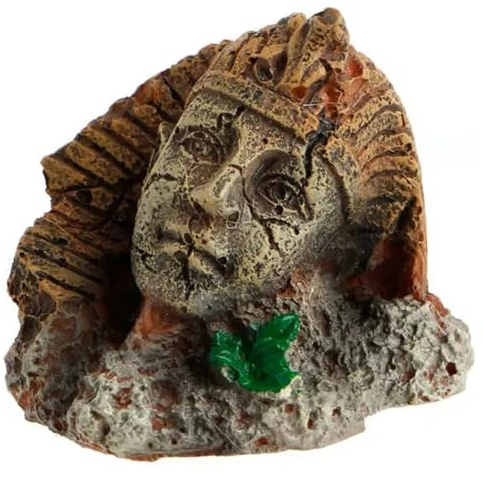 Pineeseatile Aquariumdekorationen, harzägyptische Pharao -Pyramiden -Aquarium -Dekor Ornamente, Fischtankdekoration Rockerie für Süßwasser -Meerwasserdekoration, Großdekoration geeignet