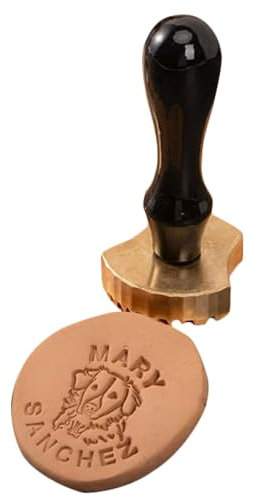 CHUAN boutique Benutzerdefinierte Keramik-Stempel, Signatur-Stempel, benutzerdefinierter Töpfer-Stempel, personalisierter Ton-Logo-Stempel, benutzerdefinierter Töpfer-Stempel für Ton Bastelstempel
