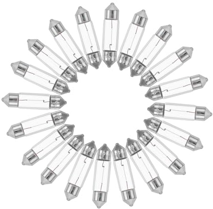 Vaguelly 20 Pcs Car Roof Interior Reading Lights T11*39 12v Led License Plate Bulbs and Trunk Lights for Automotive Interior and Exterior Illumination
