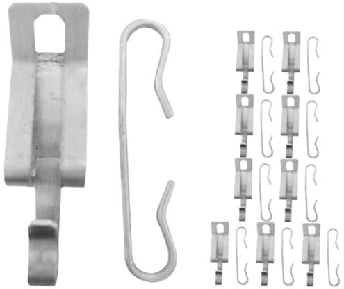 Operitacx 20pcs Heat Cable Clips and Spacers Set for Roof Installation Durable Aluminum Gutter Clips for Heating Cable Management Versatile and Lightweight for Pitched Roof Applications