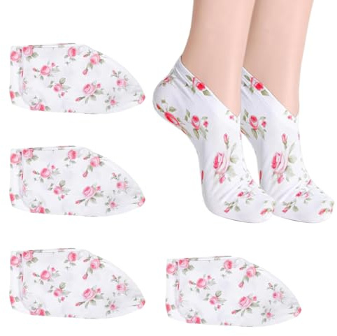3 Pares de Calcetines Hidratantes Durante la Noche, Calcetines Hidratantes Cosméticos para Mujeres y Hombres, Calcetines de Loción para Spa Durante la Noche para el Cuidado de la Piel Seca y Agrietada