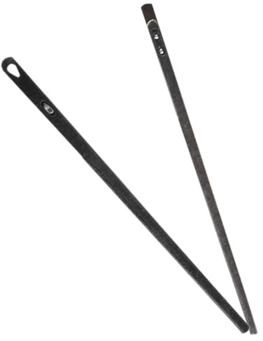 Healeved Kit 2 Pezzi Aghi per Cuciture a Mano in Pelle Ago da Cucito in Metallo Foro Singolo e Doppio Strumenti per Lavorazione Artigianale della Pelle per Progetti di Sartoria Manuale