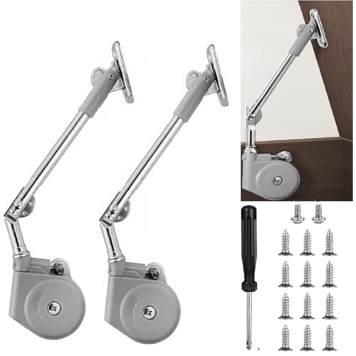 EAAGHK 2PCS Amortiguadores Muebles Cocina, Bisagras Puertas Cocina con Destornillador, Bisagras para Armarios Abatibles Ajustable 90º, Capacidad de Carga de 2,5 a 3,5 kg, para Armario, Caja y Alacena