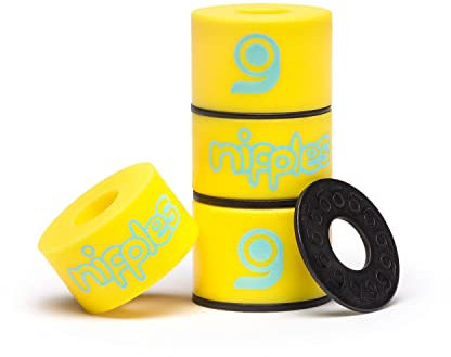 Orangatang Nipples Hard Longboard Skateboard Truck Bushings (Yellow, Set of 4)