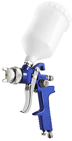 PNTGREEN HVLP Pistola a spruzzo con alimentazione a gravità, capacità 600 cc, con ugello da 1,4 mm, kit professionale per verniciatura ad aria, pressione di esercizio ottimale 3 bar