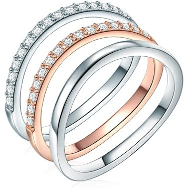 Rafaela Donata Bague bandeau pour Femme en Argent sterling