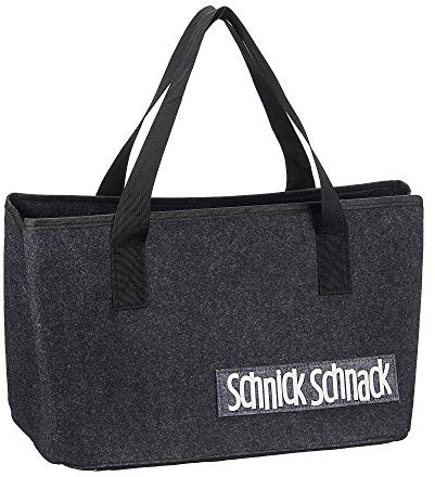 Filtväska med roliga ordstäv för kamin trä shoppingkasse tidningskorg Shopper av filt vikbar kamin träväska filtkorg (skratt)