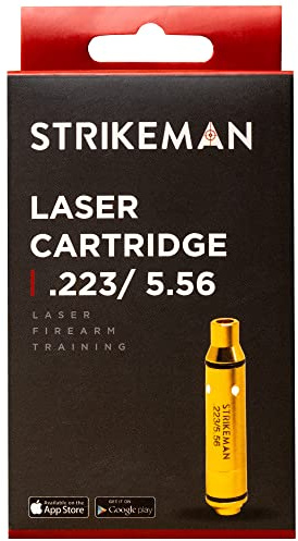 Strikeman .223/5.56 Dry Fire Laser Training Cartridge - Great for Target Shooting Practice with Rifles, Made for Our Firearm Training System - Red Laser Cartridge Only