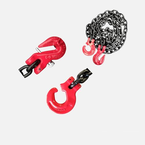 Forstkette Rückekette 6mm 2000kg Forsthaken Chokerkette GK8 Nutzlänge: 2m