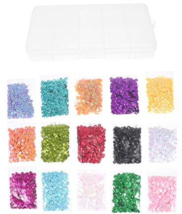 NUOBESTY Loose Pailletten Für -nähprojekte Teilige Box Mit Funkelnden Sequins Für Kleidung Taschen Kostüme Und Bastelarbeiten Langlebig Hautfreundlich Und Vielseitig Einsetzbar