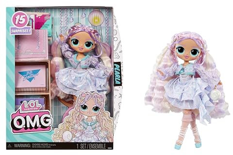 L.O.L. Surprise! OMG Modepuppe Pearla mit 15 Überraschungen - Puppe mit Mode und Accessoires im Meerjungfrauen-Stil - Für Kinder ab 4 Jahren