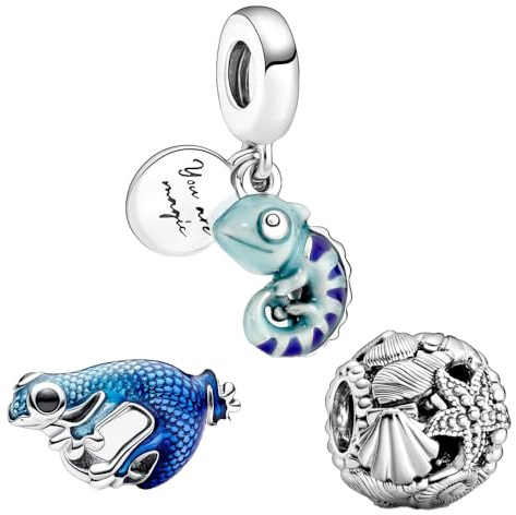 Feitery Christmas Charms et Perles pour Femme Charm Compatible avec les Bracelets et Colliers Pandora,Cadeaux de Noël