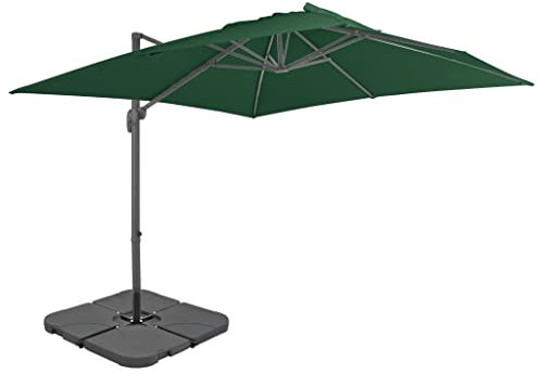 HETFTJN Ombrellone, Ombrellone Piccolo Ombrellone Giardino Ombrellone Da Spiaggia Ombrellone Grande Adatto per Esterno Bar Balcone Spiaggia da Esterni con Base Portatile Verde