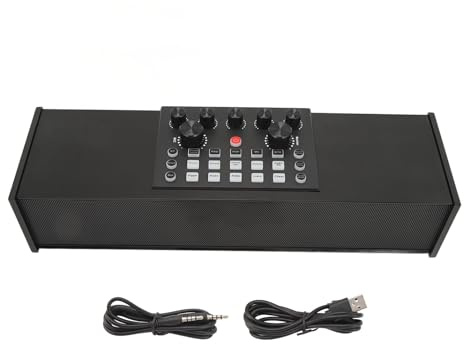 Interfaz de sonido Altavoz Bluetooth con altavoces duales Chip DSP de 2,4 GHz de consola de placa de sonido para juegos y canto