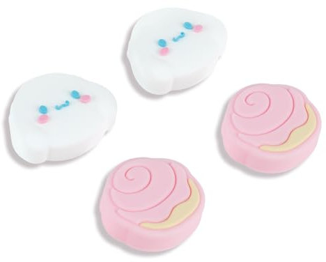 Kuitmor Lot de 4 capuchons de joystick en silicone souple compatible avec Switch/OLED/Lite