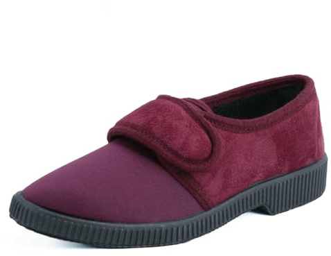 JOMIX Pantofole Donna Invernali Ciabatte da Anziani con Strappo Scarpe Lavabile in Lavatrice
