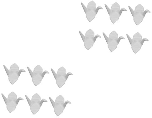 OKUMEYR 2 Sets Essstäbchenhalter Im Japanischen Stil Handgefertigt Keramik Löffel- Und Gabelständer Tausendpapier 5 5 X 5 X 3 cm Weiß 6 Stück * 2