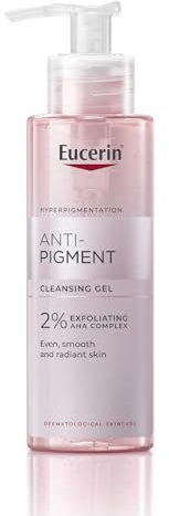 Eucerin Anti-Pigment Cleansing Gel 200ml, Gel Cleanser to Reduce Appearance of Dark Spots, Exfoliating Cleanser for Treatment of Hyperpigmentation