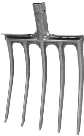 YARNOW Fourche à Terre Meuble Fourche à Foin Manuelle Fourche De Jardin Petit Râteau Remplacement De La Tête De Râteau Tête De Fourche Râteaux pour Pelouses Râteau à Acier