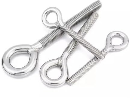 Generisch 304 Edelstahl M4 M5 M6 M8 M10 M12 M14 M16 M18 M20 M22 M24 Augenschraube, Augenschraube, Hebeösen, Augenschrauben, linke Augenschraube(Left M10 2PCS)