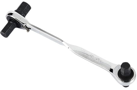 Generico Clé à cliquet à tête flexible 4 en 1 - Clés à douille Clé à cliquet résistante à l'usure, clé à cliquet double | Outils de matériel 4 en 1 à haute dureté