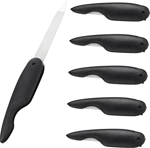 WEKADRIN Faltbare Nagelfeilen 6 Stück Packung Kleiner Metall Nagelpolierer Für Professionelle Nageldesigner Und Zuhause