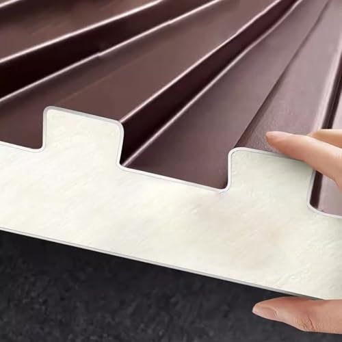 Winddichte Welldachplatte, 6, 8, 10 Stück, Allwetter-Gewächshausverkleidung mit Verschlussstreifen, 2, 3, 4, 5, 6 Fuß lange Markisenabdeckungen für Pergola (10er-Pack, L 1,3 m/51 Zoll/4,2 Fu