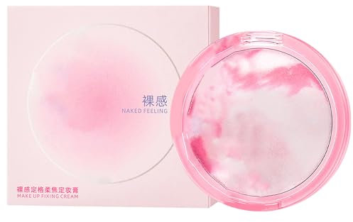 Poudre Fixante Maquillage | Poudre de Fond de Teint Mat Naturelle | CC Crème Visage Fixateur Longue Tenue pour Peau Mature Quotidienne Femme Élégance