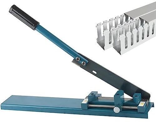Taglierina per canaline in PVC, macchina da taglio regolabile a 45° e 90° per tubi in plastica PE, strumento a forbice durevole per tagli precisi di condotti di cablaggio