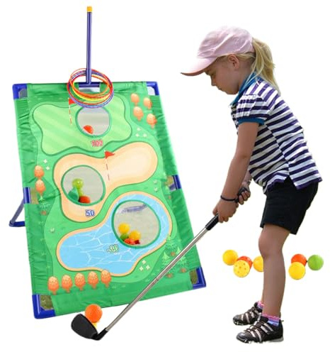 Simuladores De Golf Para Casa Equipo De Práctica Y Entrenamiento, Juguetes | Juego Batalla Chipping Con Equipo Entrenamiento Golf Deporte Para Jardín, Patio, Y